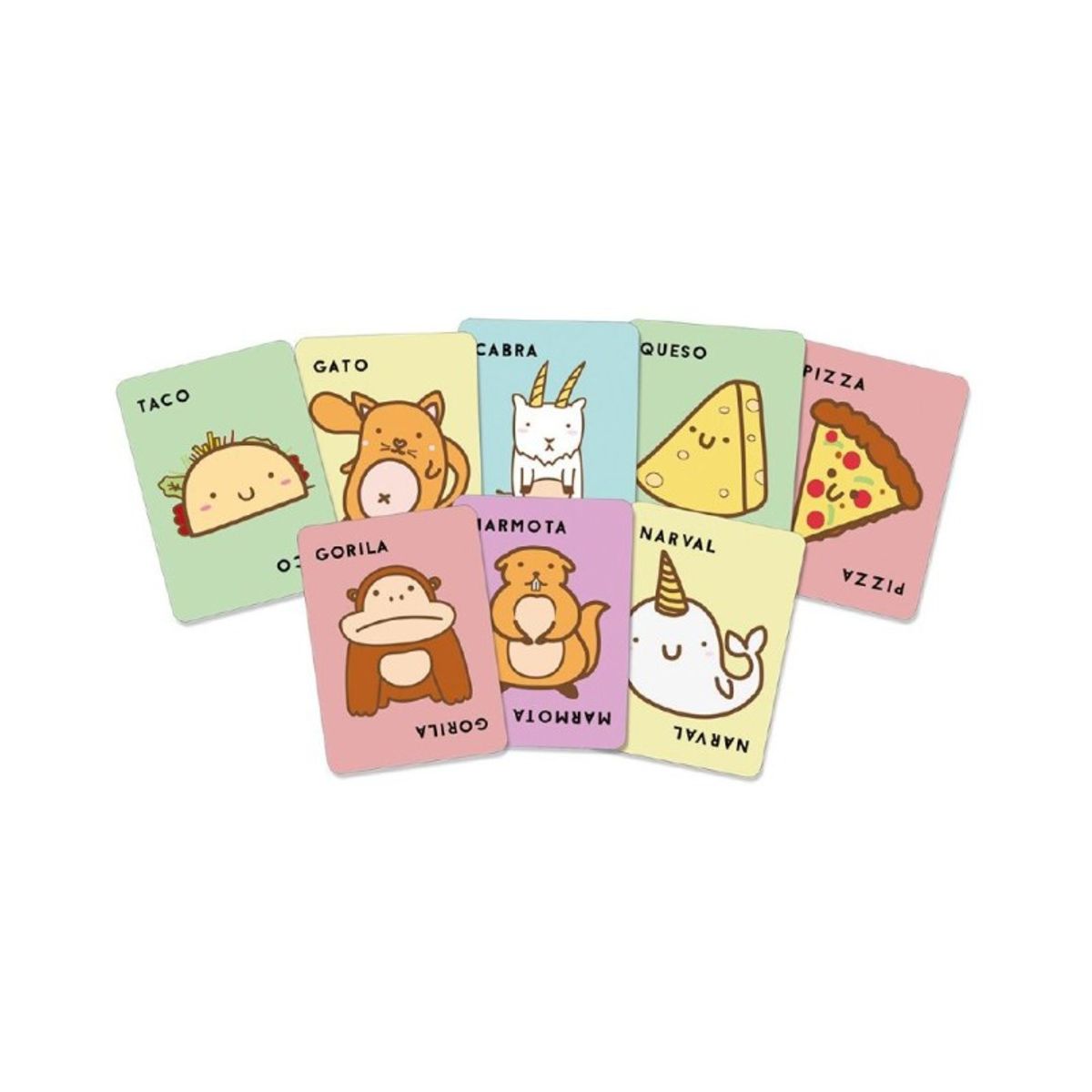 BLUE ORANGE - Juego de Cartas Taco Gato Cabra Queso Pizza