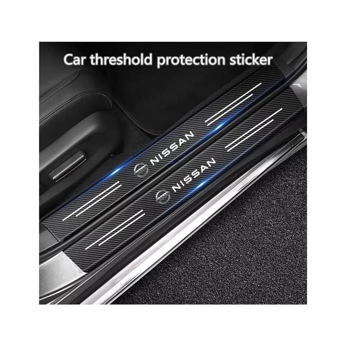 GENERICO - Cubre zócalos pisaderas protector de puerta NISSAN