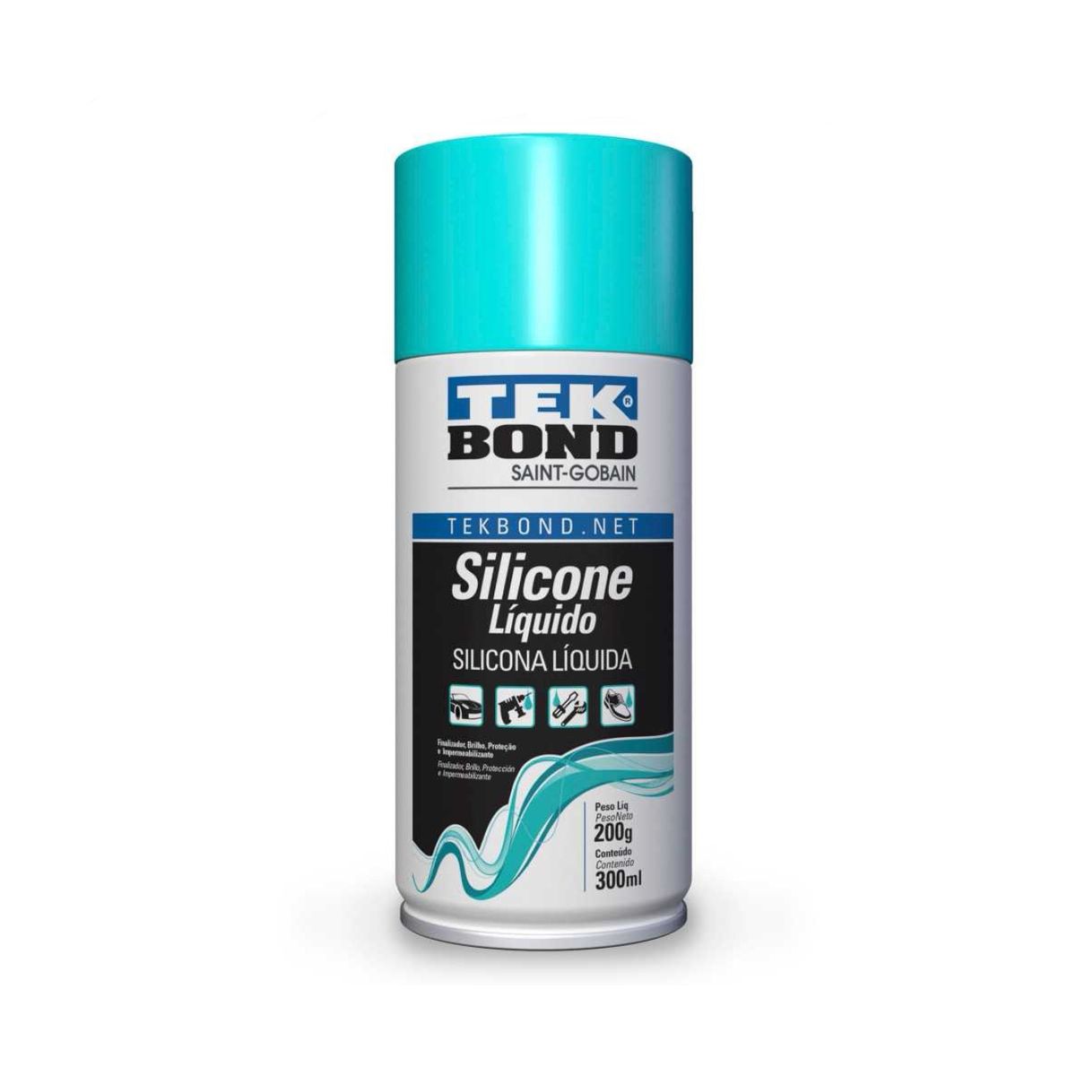 TEKBOND - Silicona Líquida En Spray Tekbond 300 Ml Brillo Protección