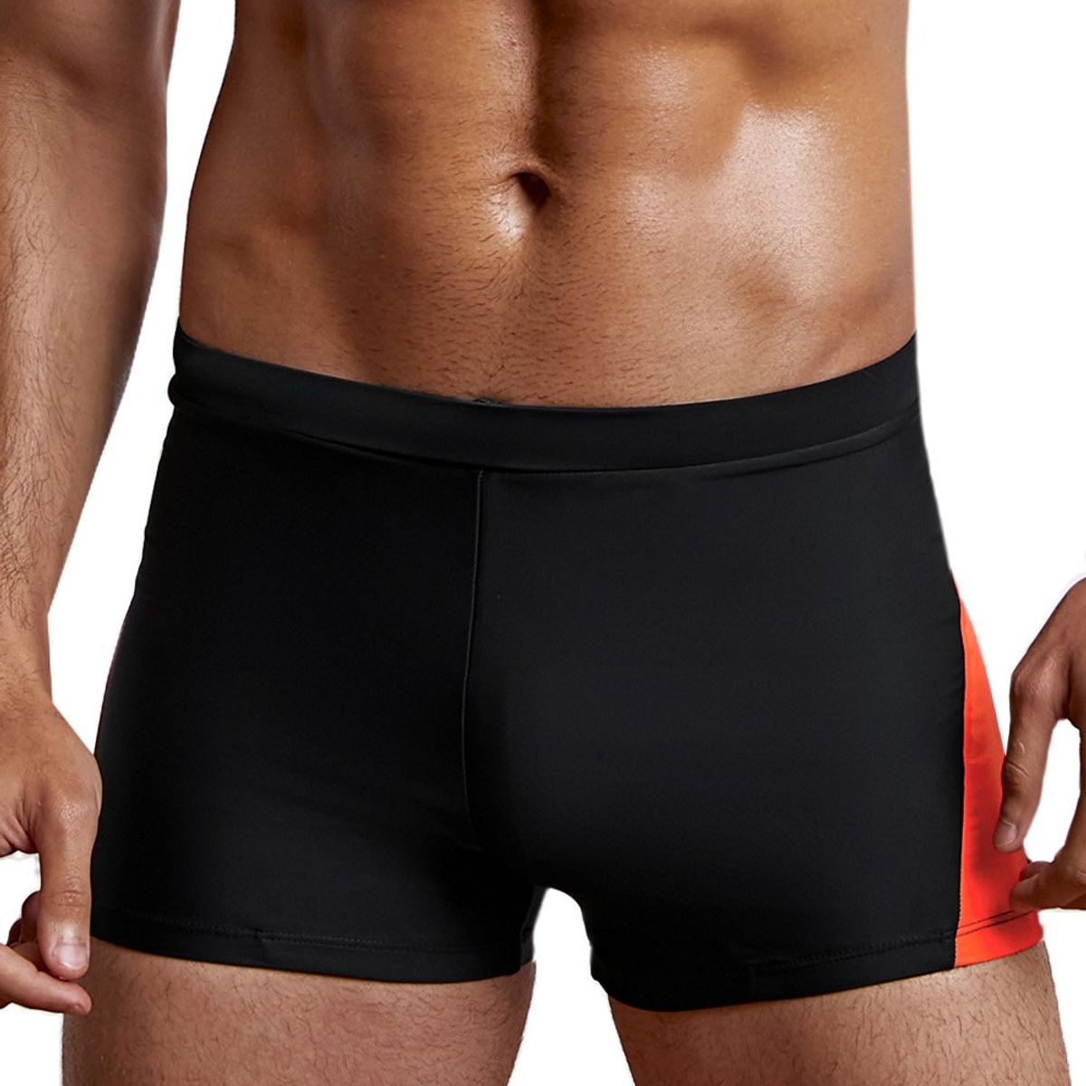 GLORIAHOON - Hip Negro Short Traje De Baño Elástico Sexy Hombre Gloriahoon