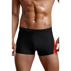 GLORIAHOON - Hip Negro Short Traje De Baño Elástico Sexy Hombre