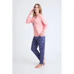 BECKIL - COD 1767 PIJAMA ALGODÓN GAMUZADO CON BOLSILLOS
