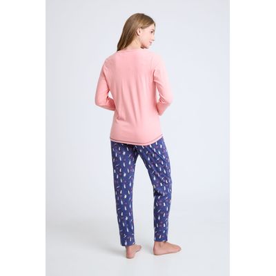 Imagen 2 del producto COD 1767 PIJAMA ALGODÓN GAMUZADO CON BOLSILLOS