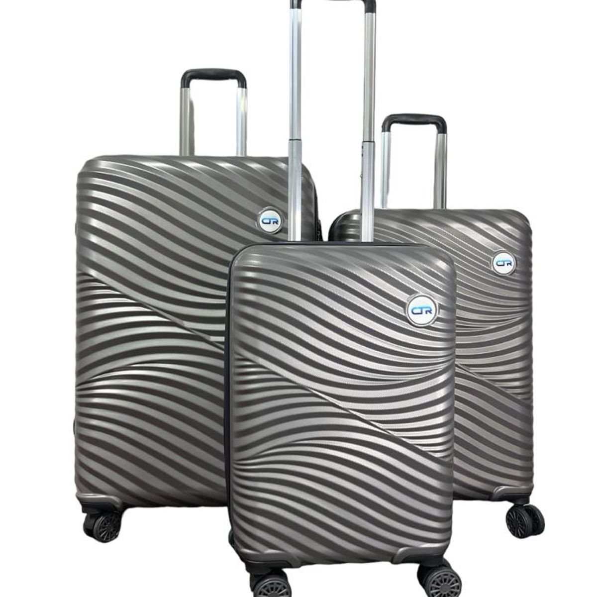 OX - SET 3 MALETAS SAHARA CTR  GRIS L+ M+ S