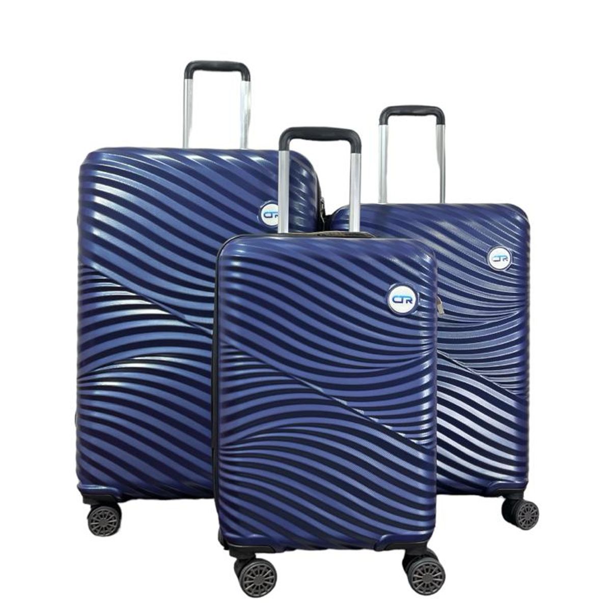 OX - SET 3 MALETAS SAHARA CTR  AZUL MARINO  L+ M+ S