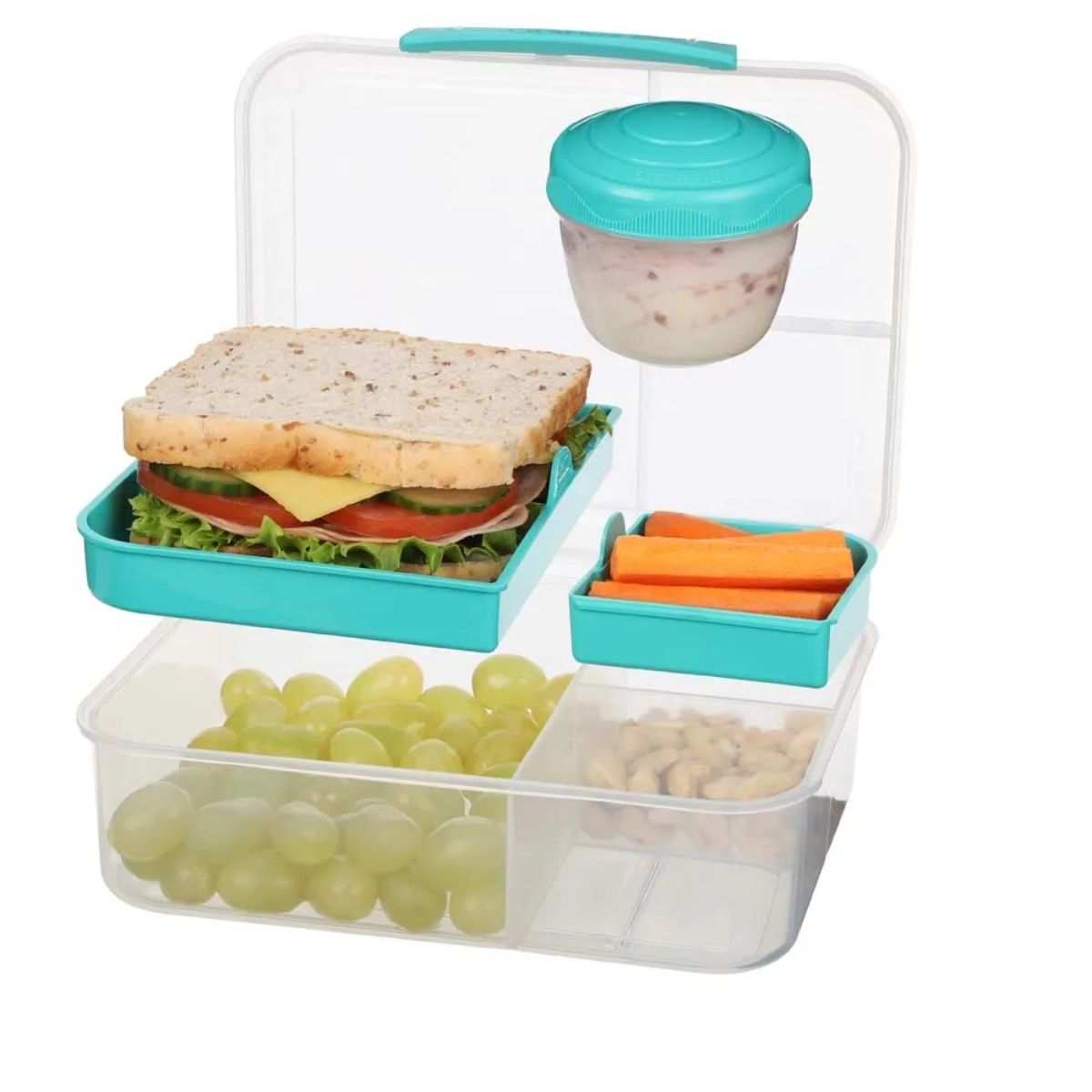 SISTEMA - Hermético Sistema Bento To Go Con Pote Para Yogurt 1.650 Litros