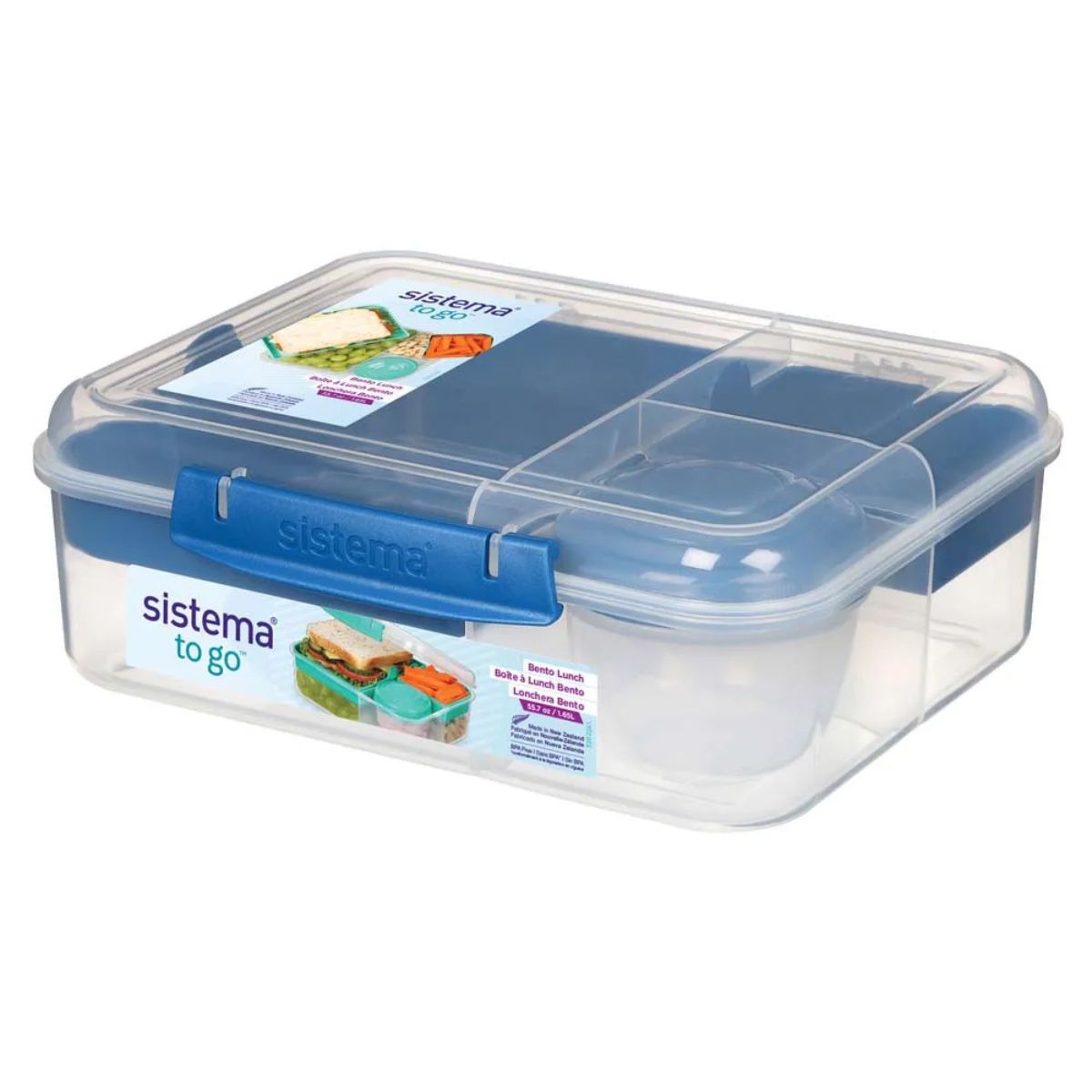 SISTEMA - Hermético Sistema Bento To Go Con Pote Para Yogurt 1.650 Litros