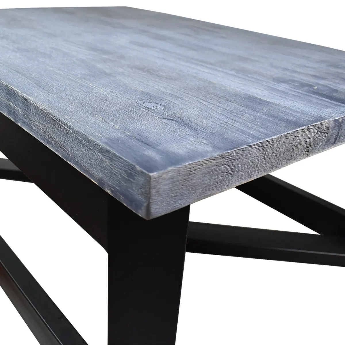 MUEBLES NATIVA - Mesa de centro Industrial Flecha Grafito