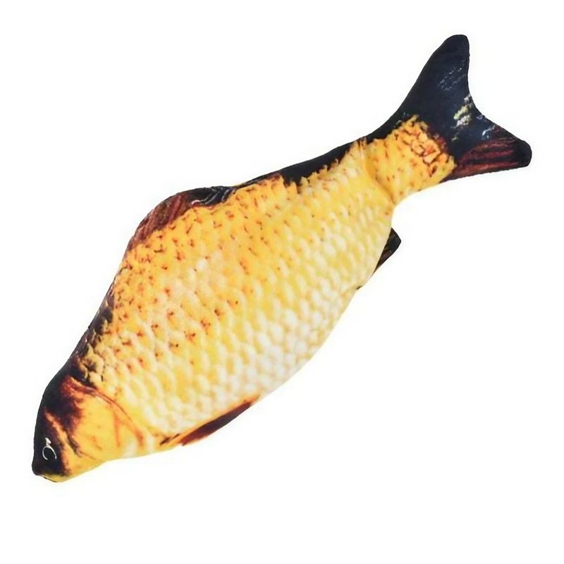 GENERICO - Pez Peluche Con Catnip Para Gato 20 Cm Movimiento