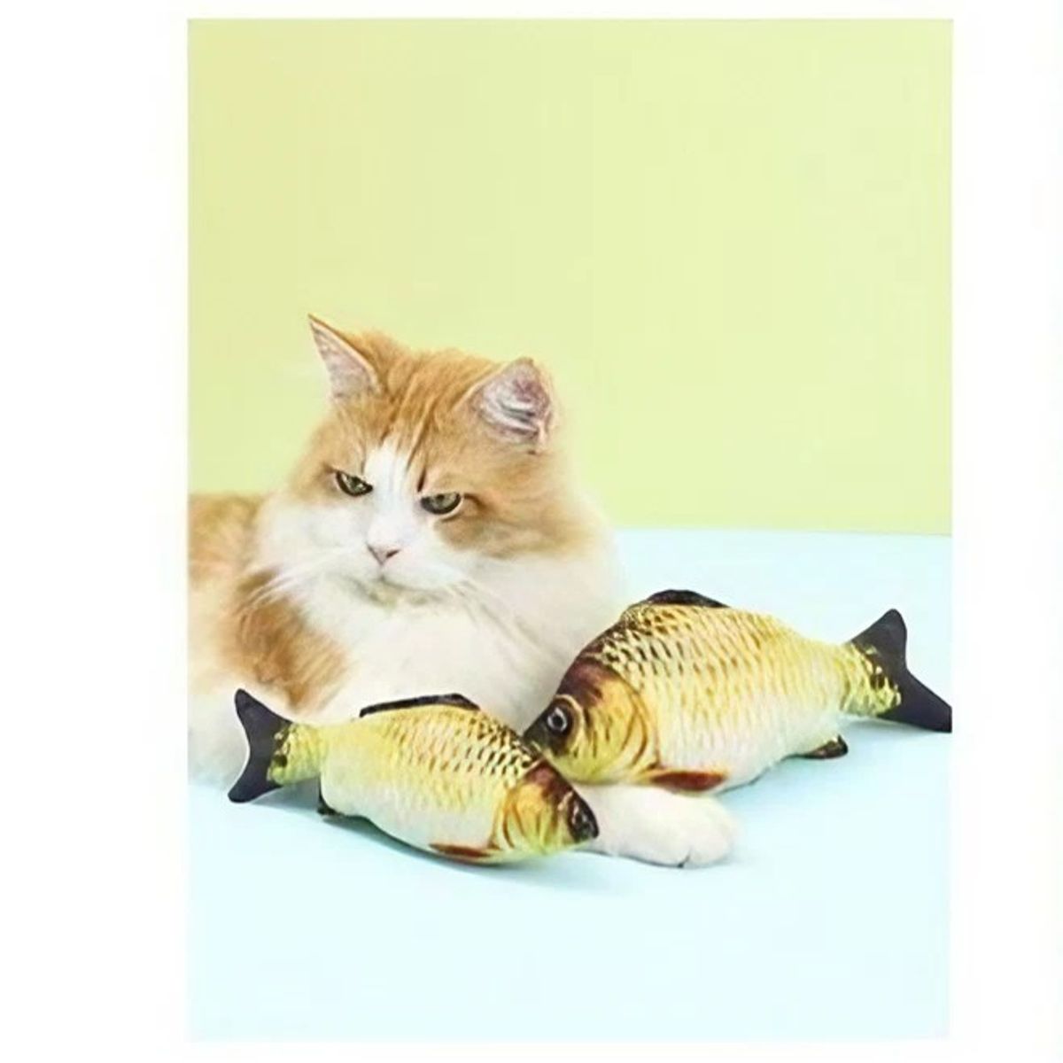 Pez Peluche Con Catnip Para Gato 20 Cm Movimiento, marca GENERICO - Foto 2