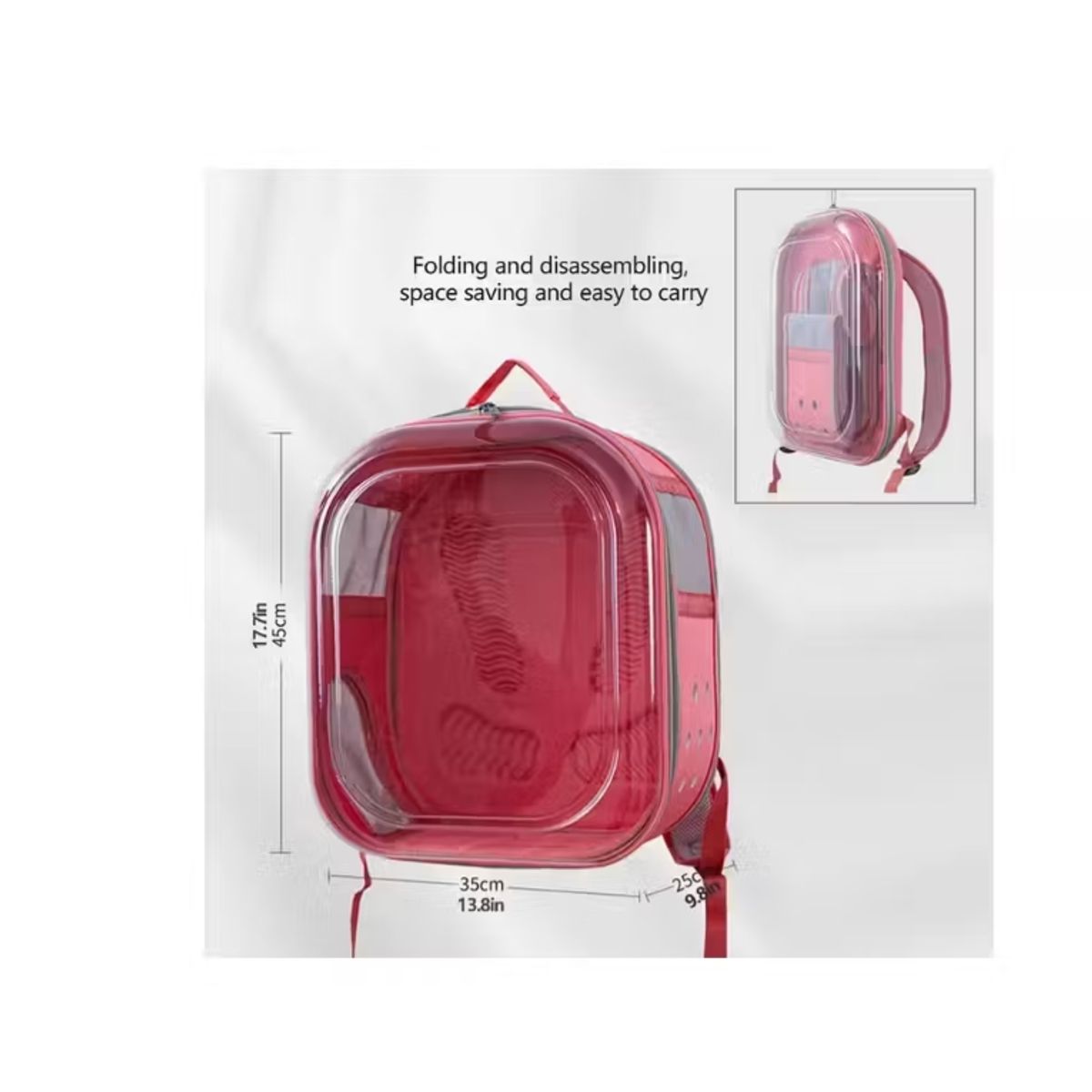 GENERICO - Mochila Plegable Para Mascotas Gatos Perros Conejos