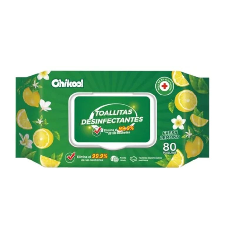 GENERICO - 18 Paquetes Toallitas Desinfectantes Chikool