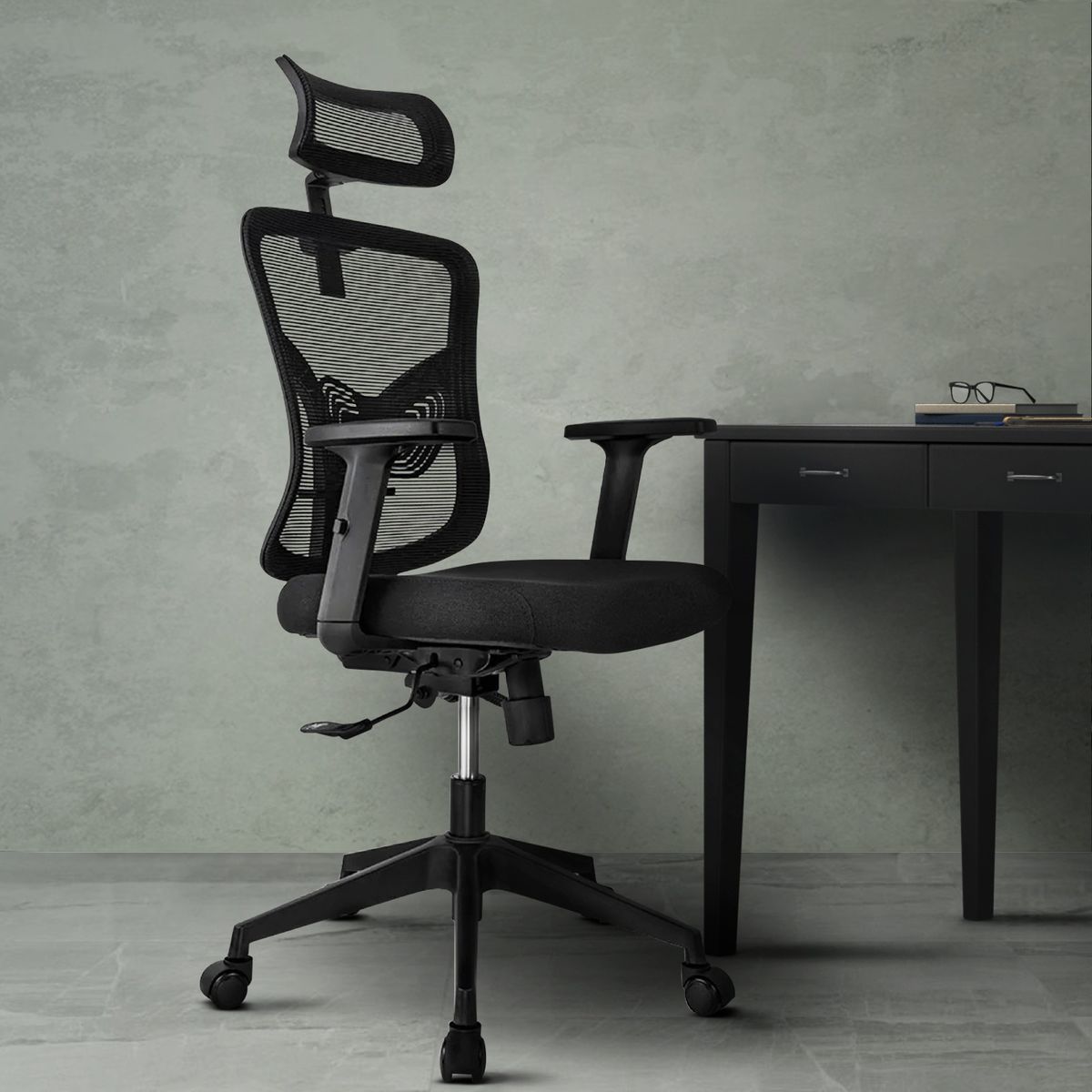 RELAN - Silla de Oficina Presidente Ankara Con Cabecero Regulable