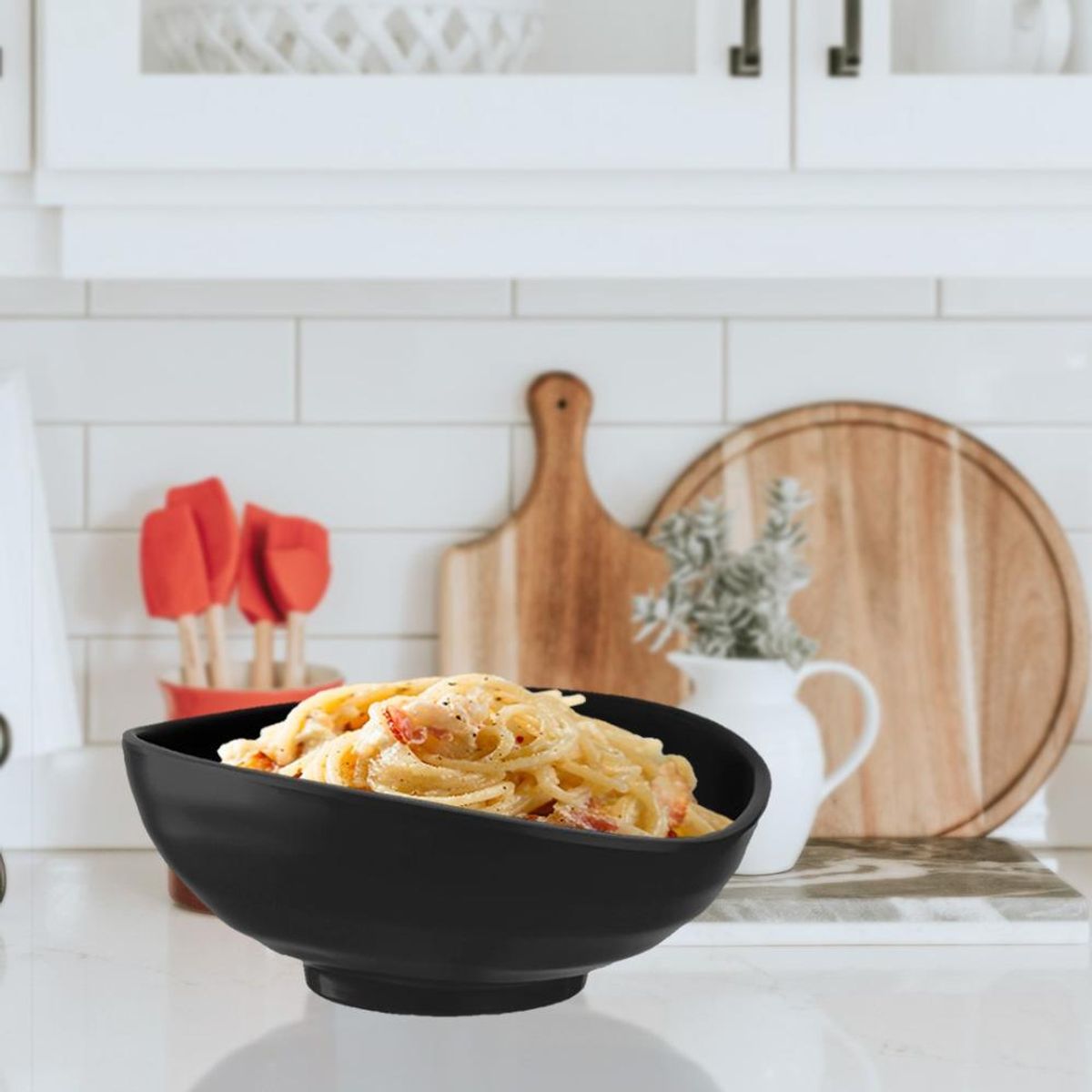 IMAHE - BOWL OVALADO MELAMINA NEGRO 1100 ML IMAHE