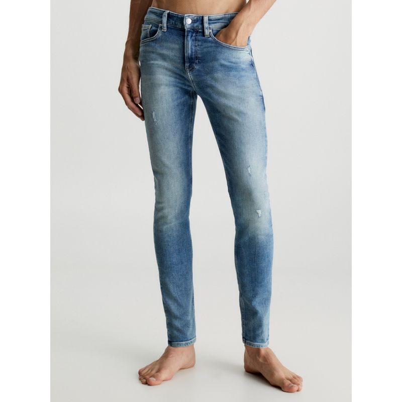 CALVIN KLEIN - Jean Hombre Skinny Insignia Azul Calvin Klein