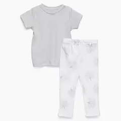 COYOTE KIDS - Pijama gris ramas algodón peruano