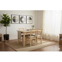 Comedor Castilla 4 Sillas Tapiz Beige
