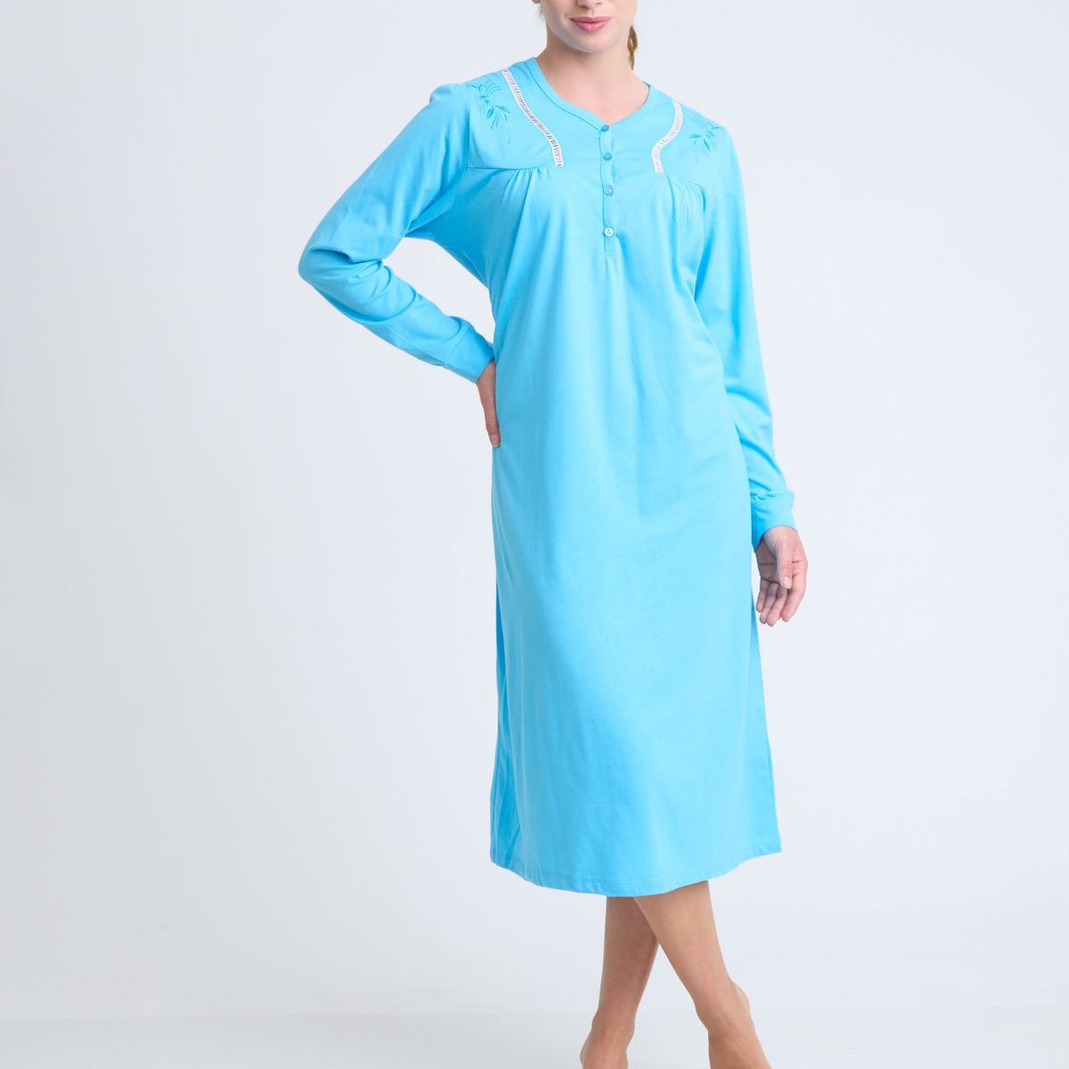 BECKIL - BECKIL COD 721 CAMISA ALGODON JERSEY MANGA LARGA