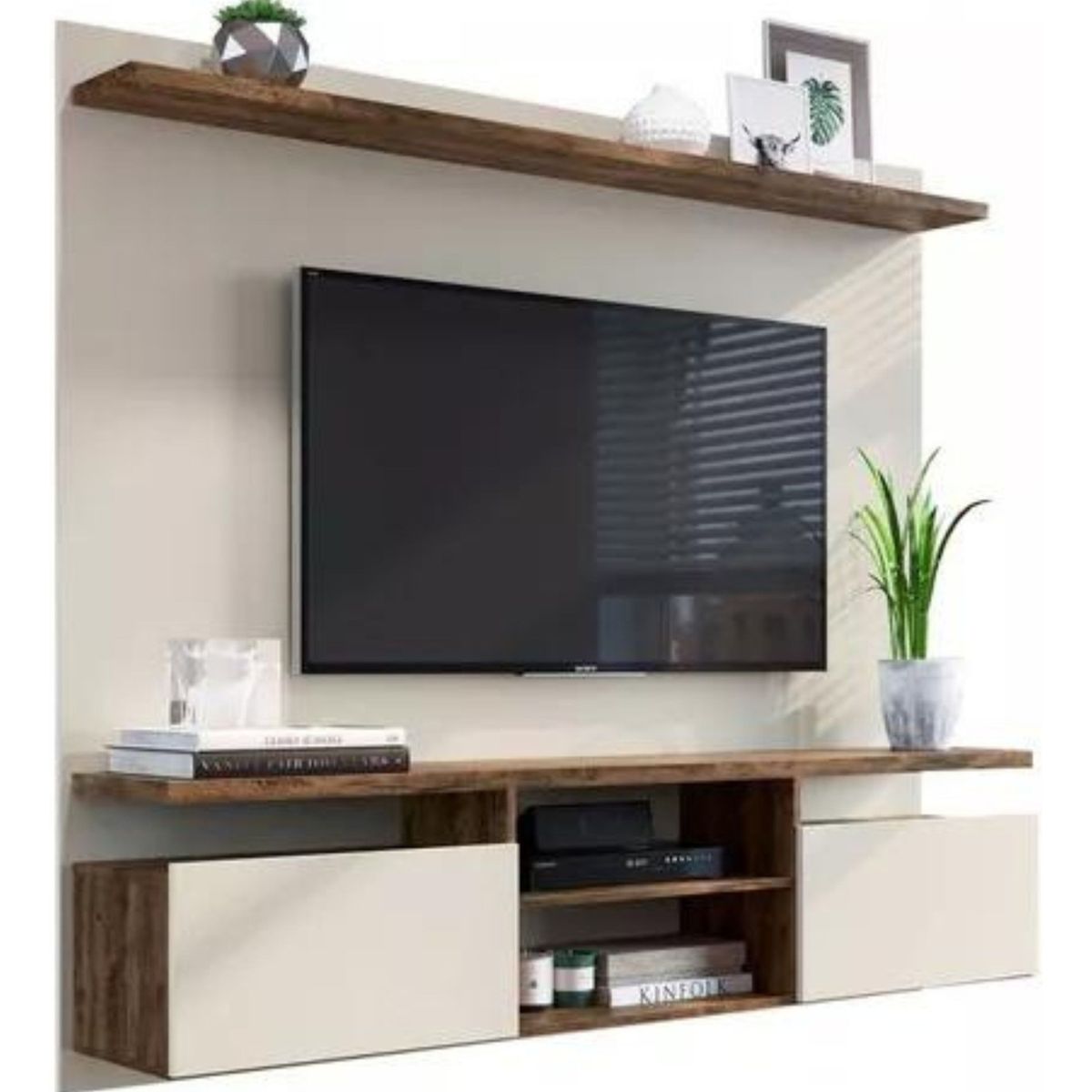 TODODESCUENTO - Mueble Rack Tv Dallas 65'' 2 Puerta 1.81cm.