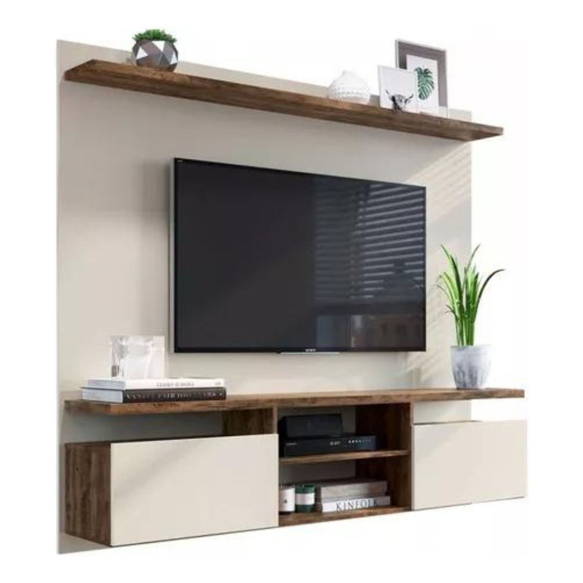 TODODESCUENTO - Mueble Rack Tv Dallas 65'' 2 Puerta 1.81cm.