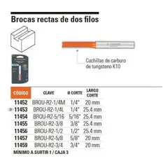 TRUPER - FRESA 11456 RECTA 12X1