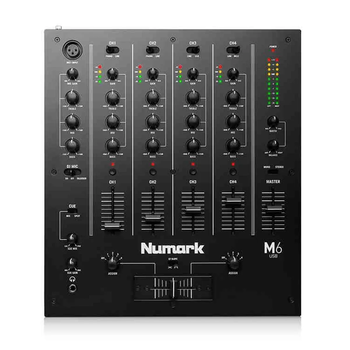 NUMARK - Mezclador Scratch 3 Canales Para Djs M6 Usb Black - Numark