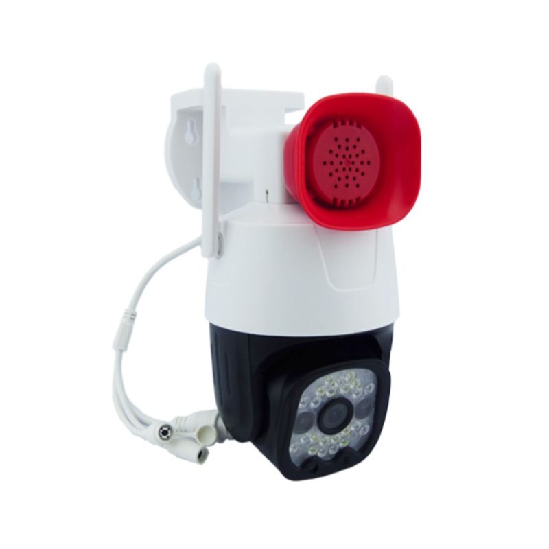 GENERICO - Camara de Vigilancia IP WIFI Para Exterior de 23 LED Modelo C007X-L, Con Sirena