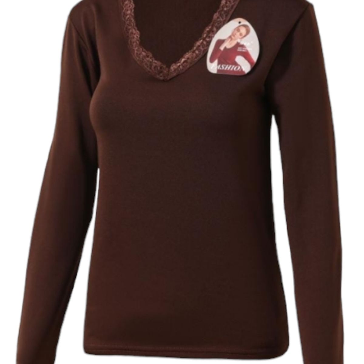 AGW - Pack 3 Camisetas Polar Mujer Cuello V