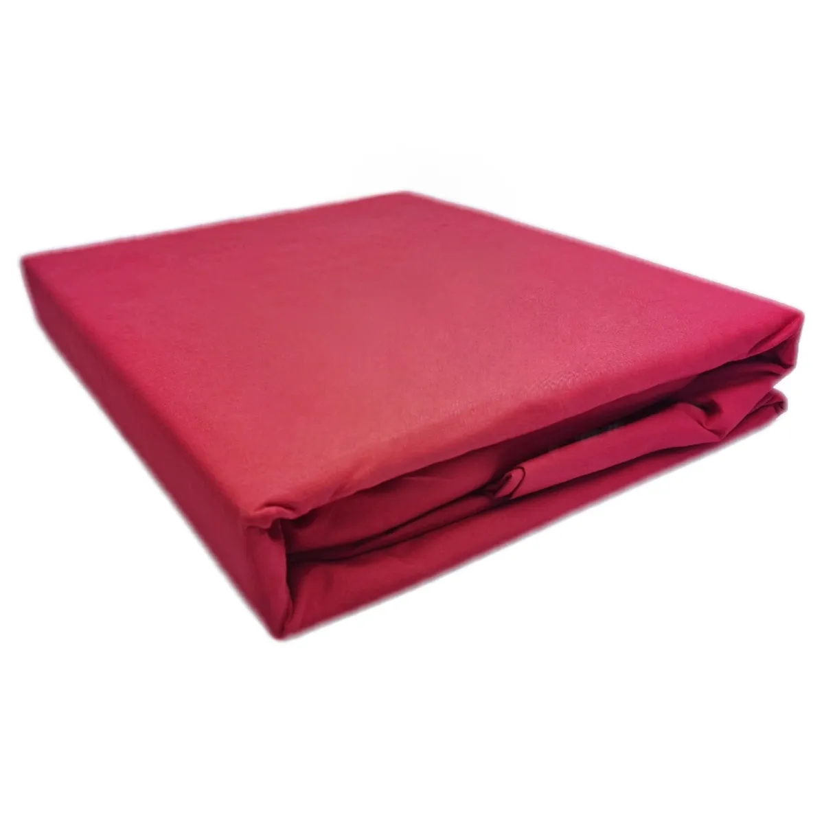 BJ HOGAR - Juego de Sábana 200 Hilos Algodón con Poliéster Sabana 2 Plazas Rojo