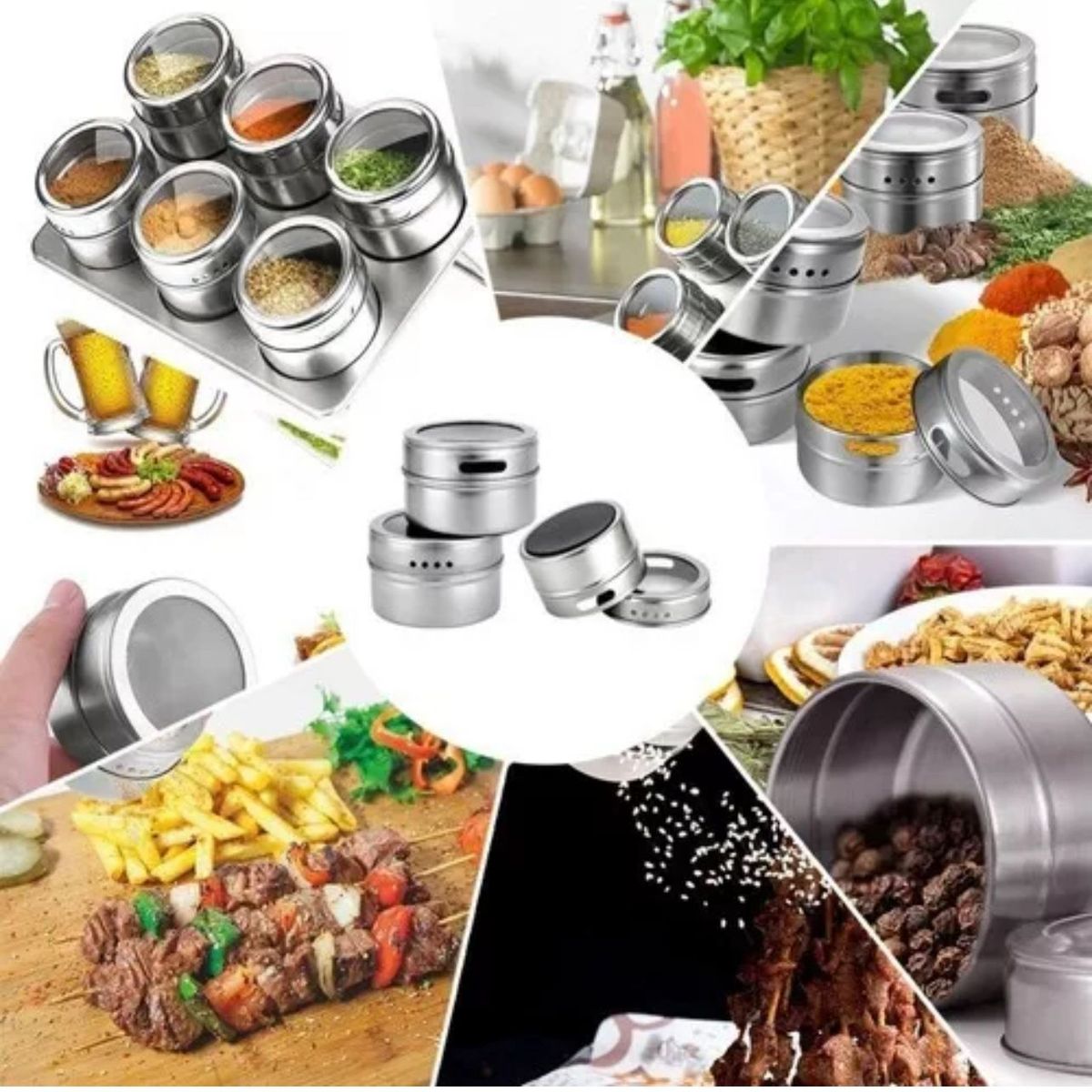 GENERICO - ESPECIERO MAGNETICO 6 PIEZAS