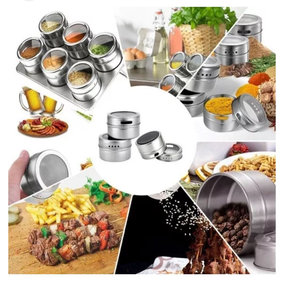 GENERICO - ESPECIERO MAGNETICO 6 PIEZAS