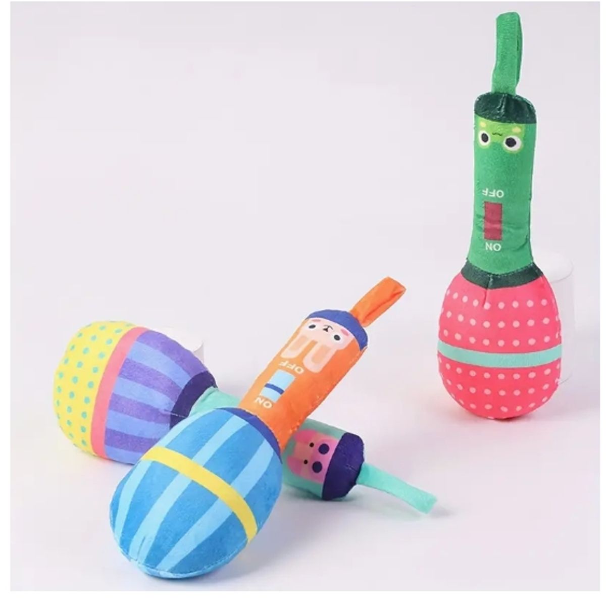 GENERICO - Micrófono Juguete De Peluche  Para Masticar De Mascotas