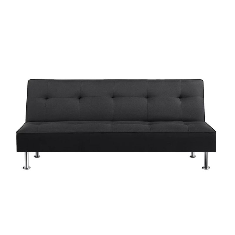 5 SUEÑO - Futón Sofá Cama Multifuncional Sala de Estar - Oficina Negro 5º Sueño