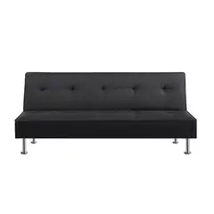 5 SUEÑO - Futón Sofá Cama Multifuncional Sala de Estar - Oficina Negro 5º Sueño