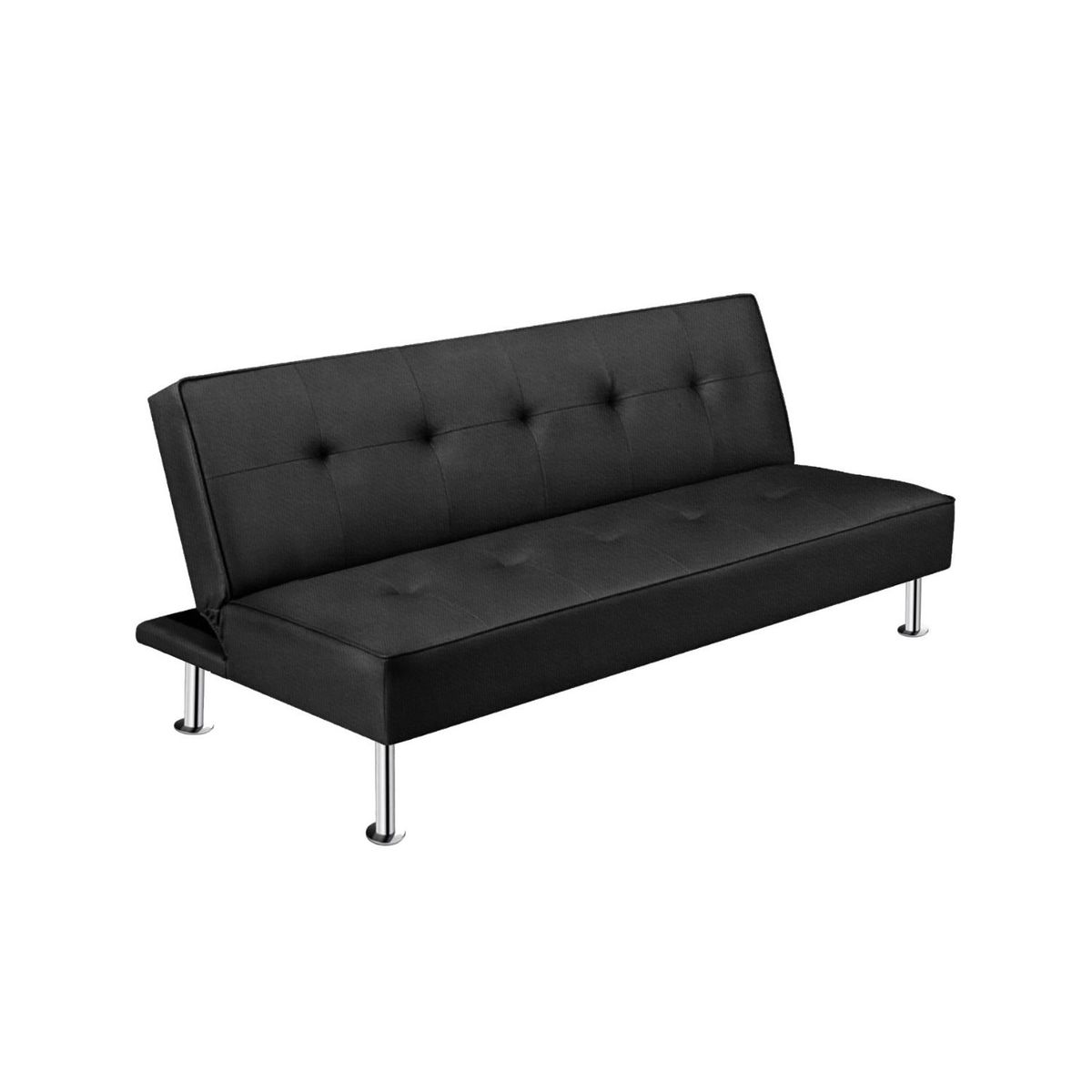 5 SUEÑO - Futón Sofá Cama Multifuncional Sala de Estar - Oficina Negro 5º Sueño