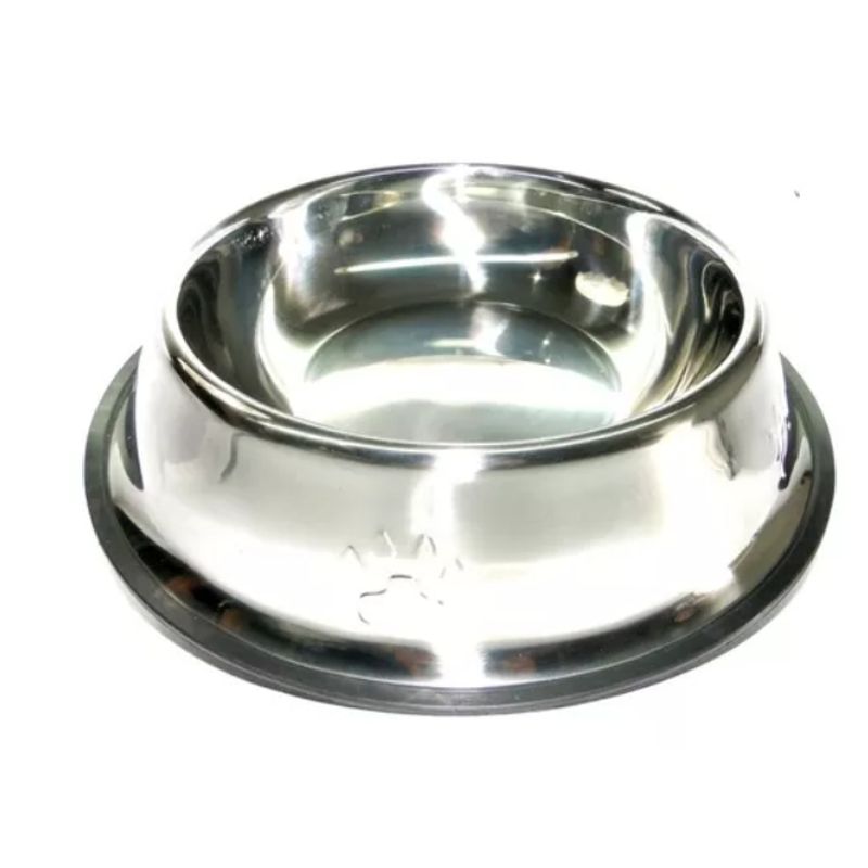 GENERICO - Comedero Plato Metálico Para Perros Y Gatos