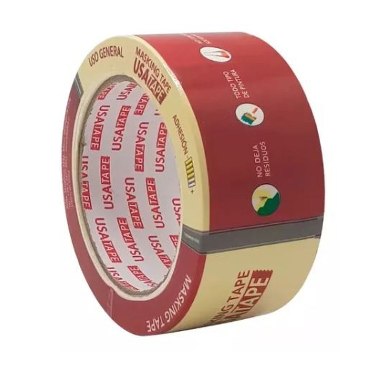 GENERICO - Cinta De Papel Para Enmascarar Masking Tape 48mm X 40m