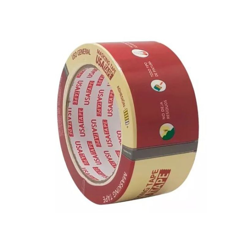 GENERICO - Cinta De Papel Para Enmascarar Masking Tape 48mm X 40m