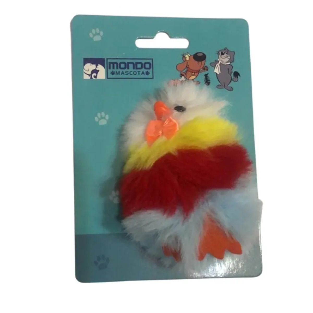 GENERICO - Juguete Peluche Para Gatos Peludo Forma Pollito