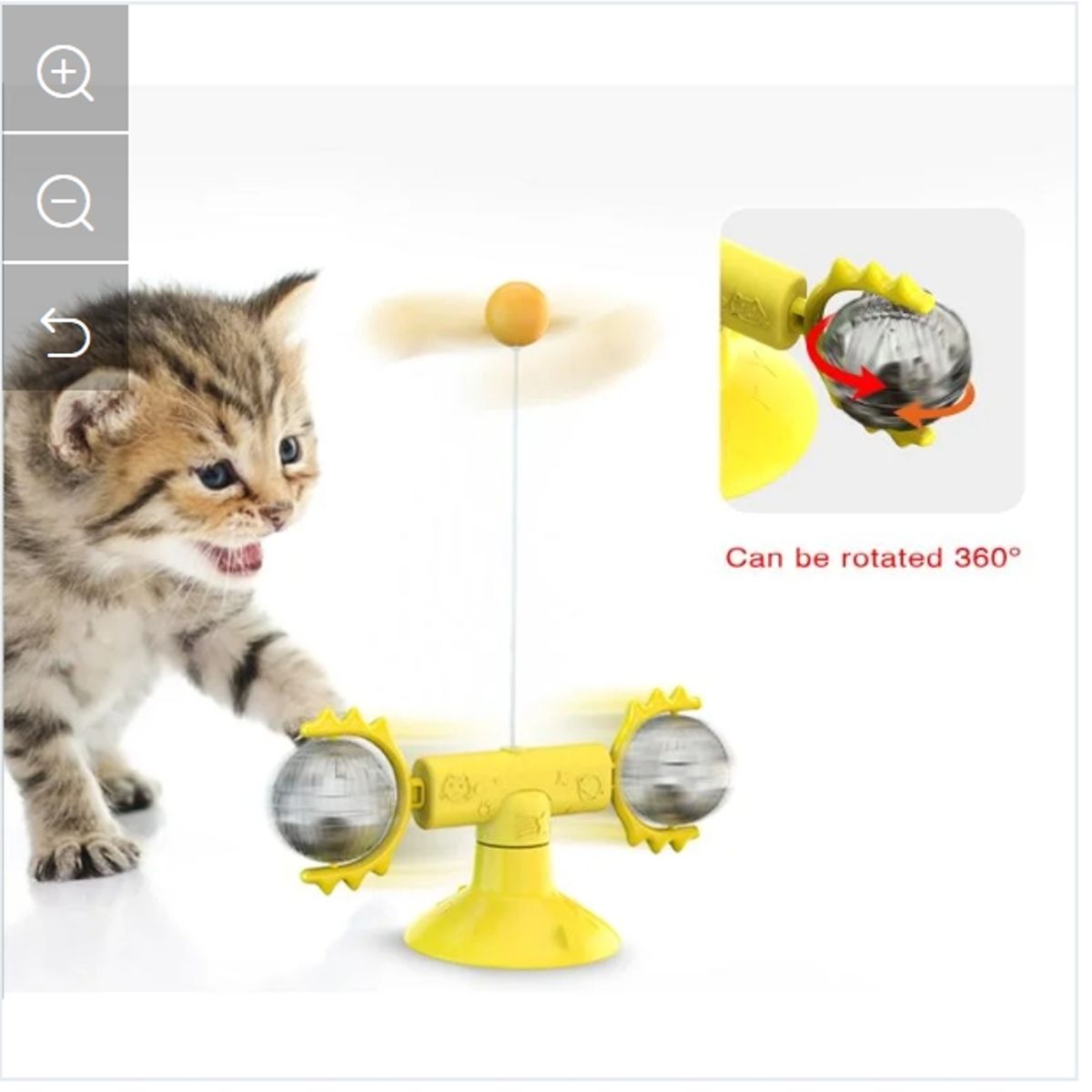 GENERICO - Plato Giratorio Gatera Para Gato Mascotas