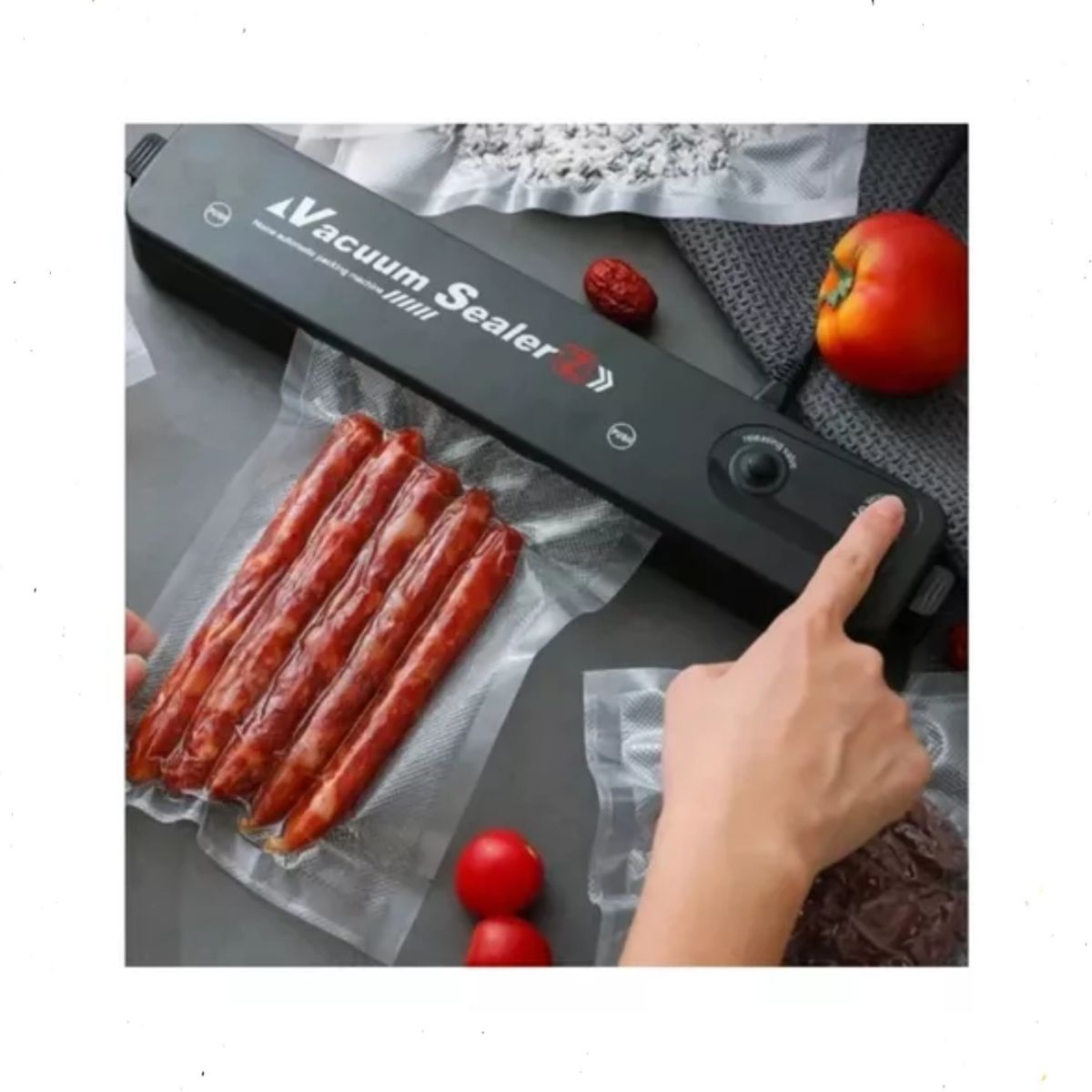 GENERICO - Maquina Selladora Al Vacío Alimentos Sellador + Bolsas