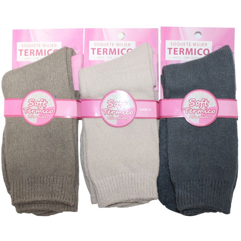 GARSIL - Calcetines Térmicos Soft Para Mujer - Sin Costura - Docena
