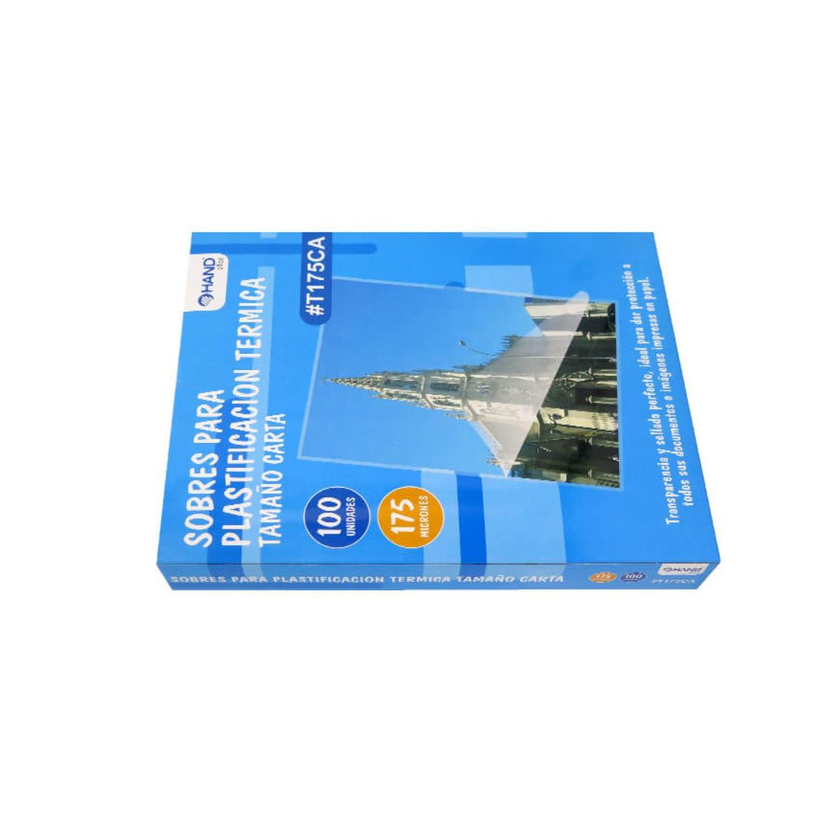 HAND - 100 Laminas Micas Termolaminadora Carta 175 Micrones - SC