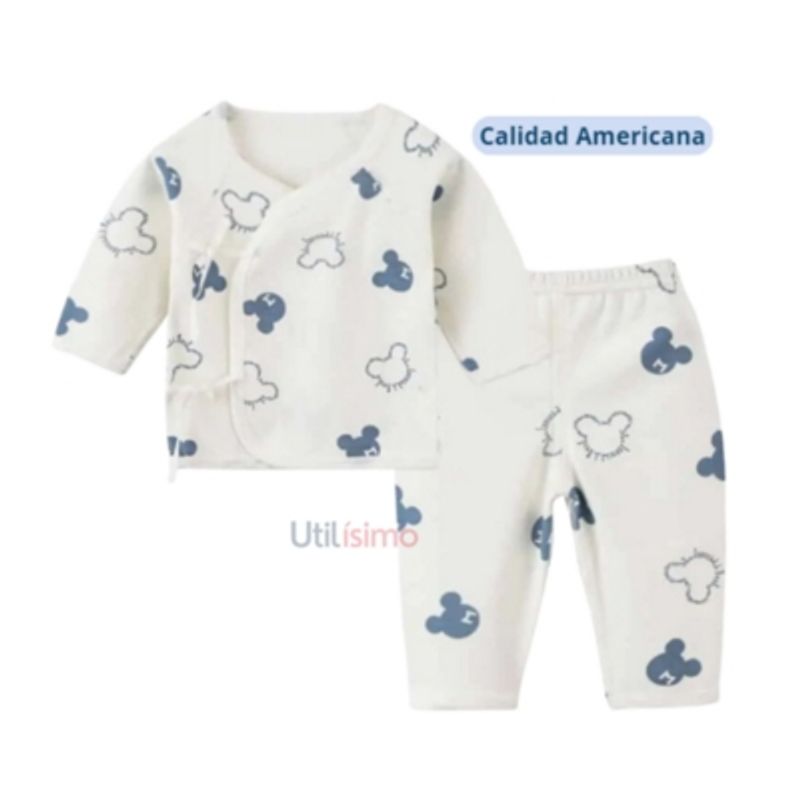 JUMP KIDS - Set 2 Piezas Pijama Niño Mickey Azul Jump Kids 100% Algodón