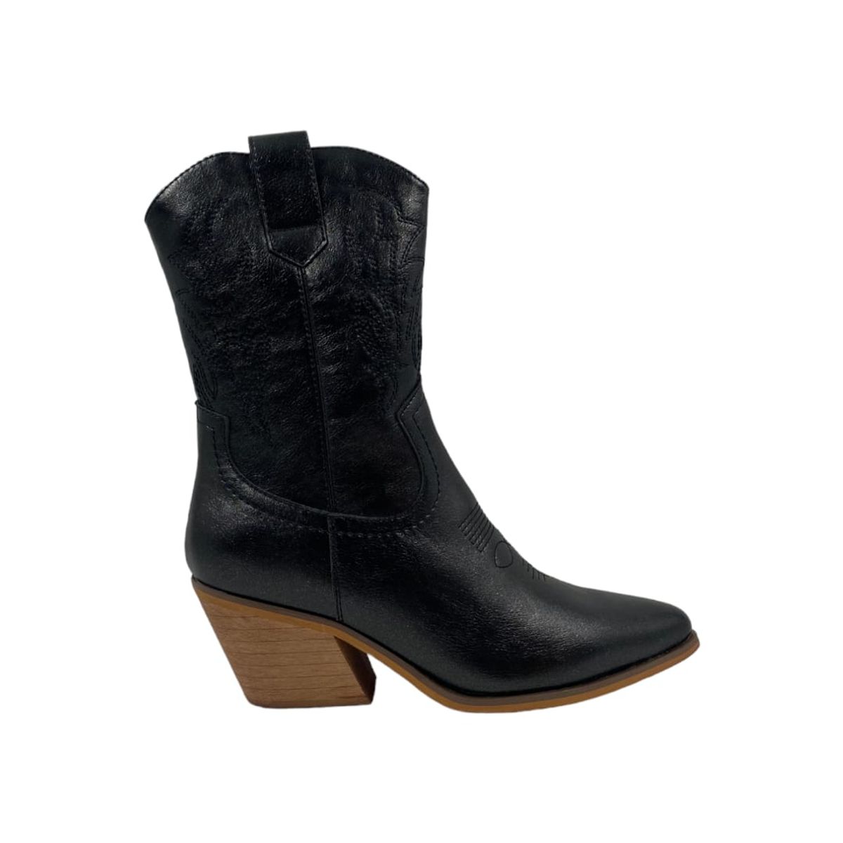 GENERICO - Bota Negra Texana Mujer
