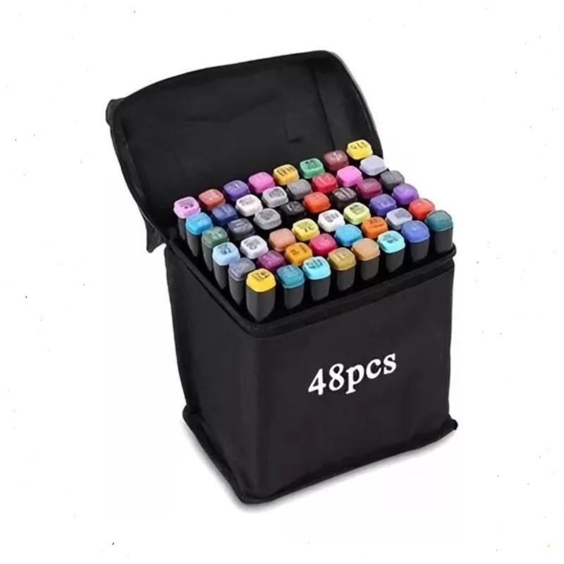 GENERICO - 48 Lapices Para Colorear Lapices Colores Plumones Marcador