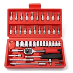 GENERICO - Juego Caja Set Dados Chicharra Herramientas 46 Piezas