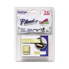 BROTHER - Etiquetas TZe-MQ835 12mm Blanco Sobre Dorado