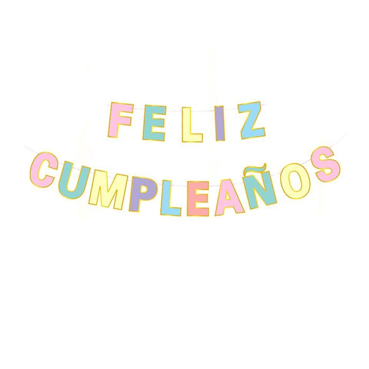 GENERICO - Guirnalda Feliz Cumpleaños 450cm