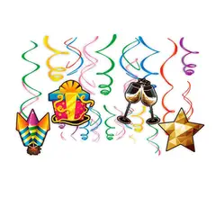 GENERICO - Guirnalda De Feliz Cumpleaños 12pcs